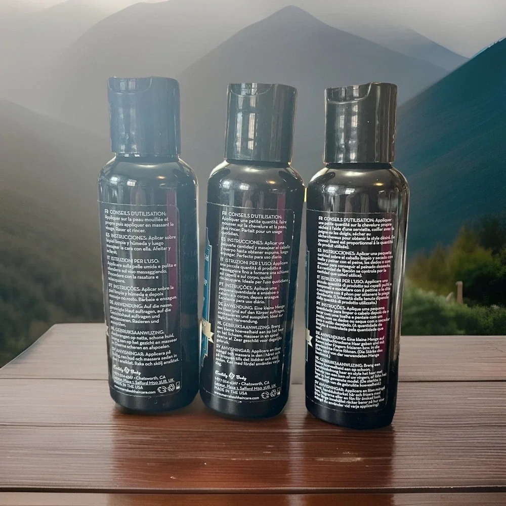 Marrakesh For Men 3pc Travel Kit 2N1 Shampoo/Body Wash, Styling Gel, Shave Cream
